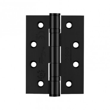 Ball Bearing Butt Door Hinges Zoo Hardware 100 x 76mm Grade 13 Black per single